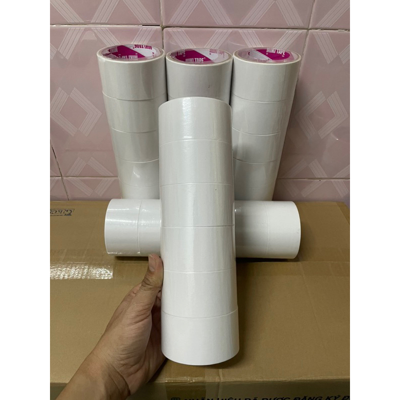 CUỘN BĂNG KEO 2 MẶT 4F8 - BÁM DÍNH TỐT