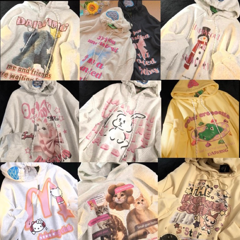 arreboliti - áo hoodie sweater daiwing form rộng