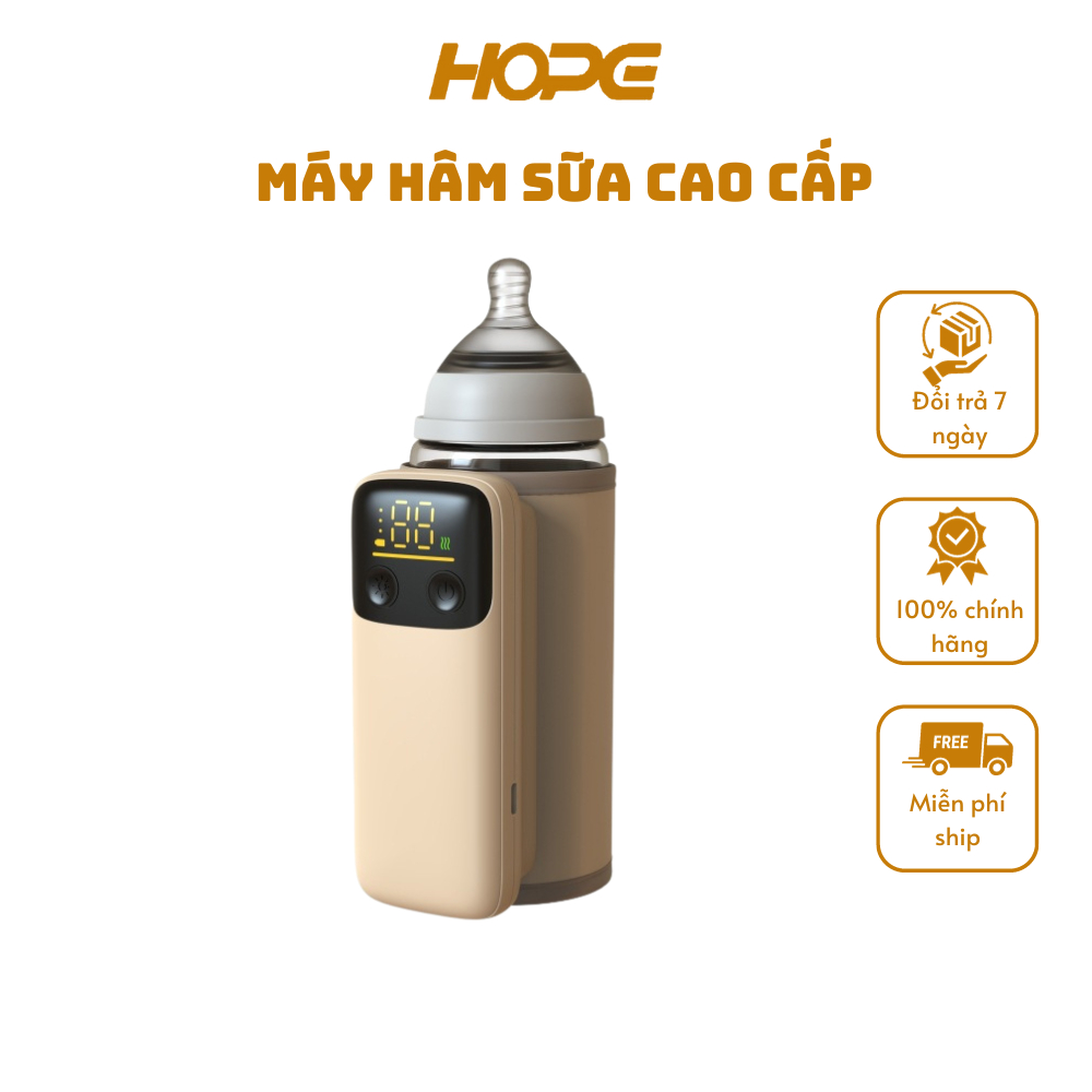 Máy hâm sữa cao cấp không dây HOPE, phù hợp tiện lợi cho bé