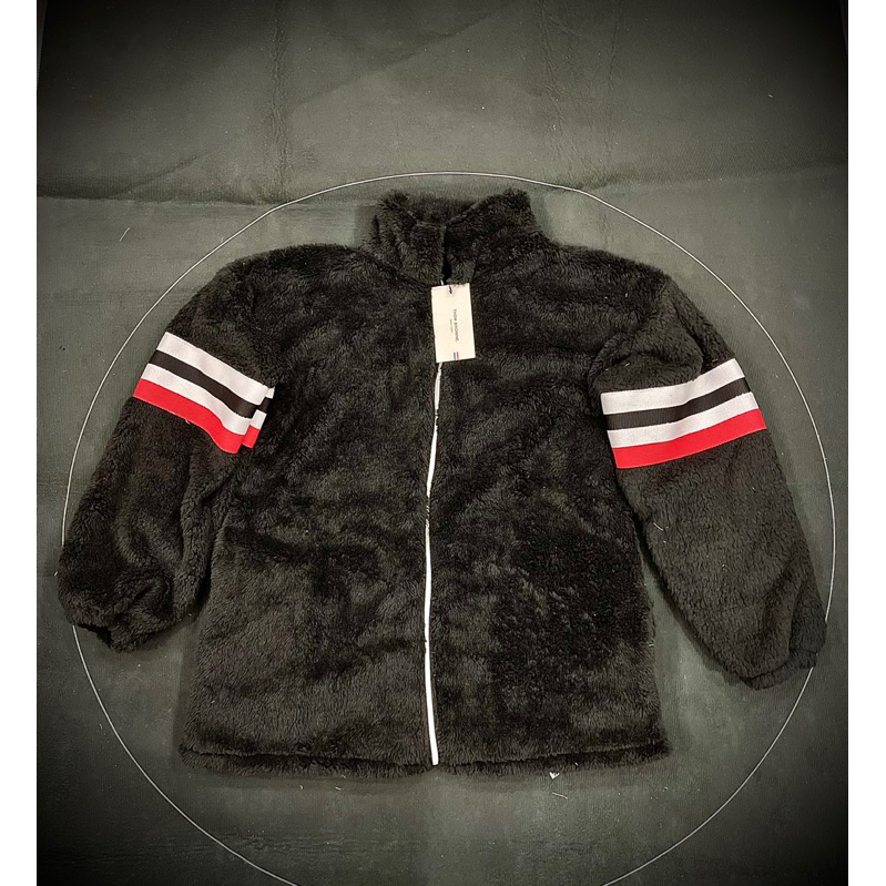 Áo khoác lông mượt vạch thome 2 ống tay new cực hot nam nữ dành cho mùa đông năm nay