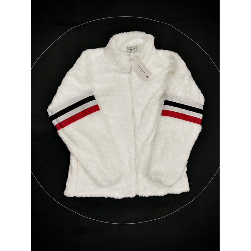 Áo khoác lông mượt vạch thome 2 ống tay new cực hot nam nữ dành cho mùa đông năm nay