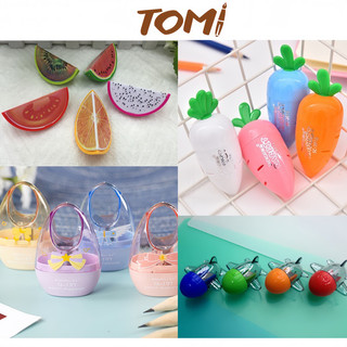 Gọt bút chì tomi chuốt bút chì nhựa nhiều mẫu dễ thương 25