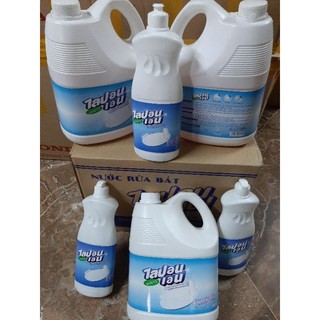 Nước rửa chén, bát lipon thái lan can 3600ml, nước rửa chén không mùi