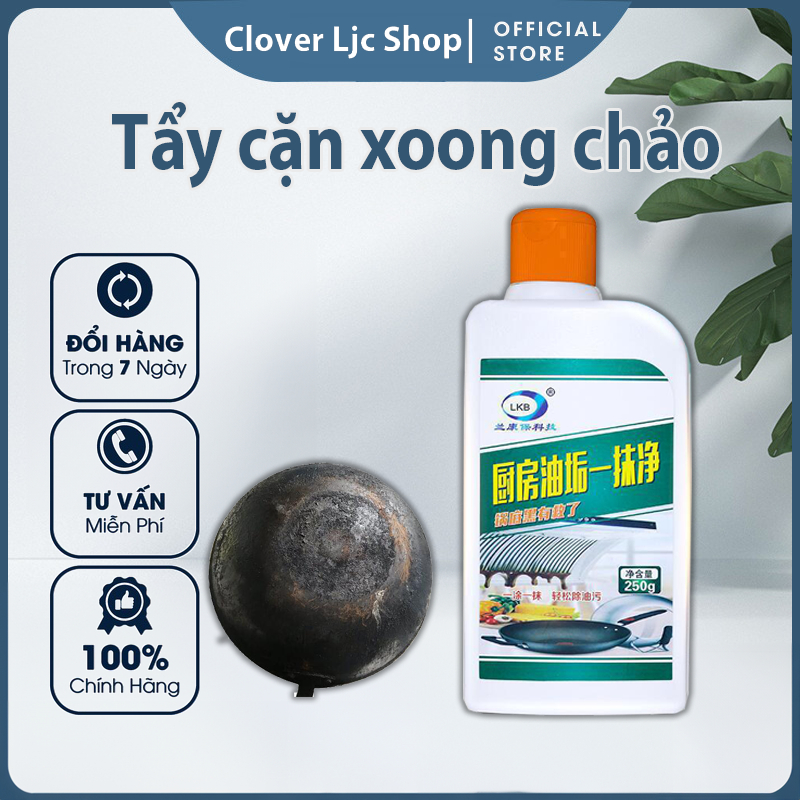 Dung Dịch Tẩy Dầu Mỡ, Cặn Đen Đáy Nồi, Xoong, Chảo Inox Siêu Sạch chai 260ML