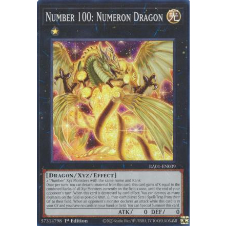 Number 100: Numeron Dragon - RA01-EN039 - Super Rare