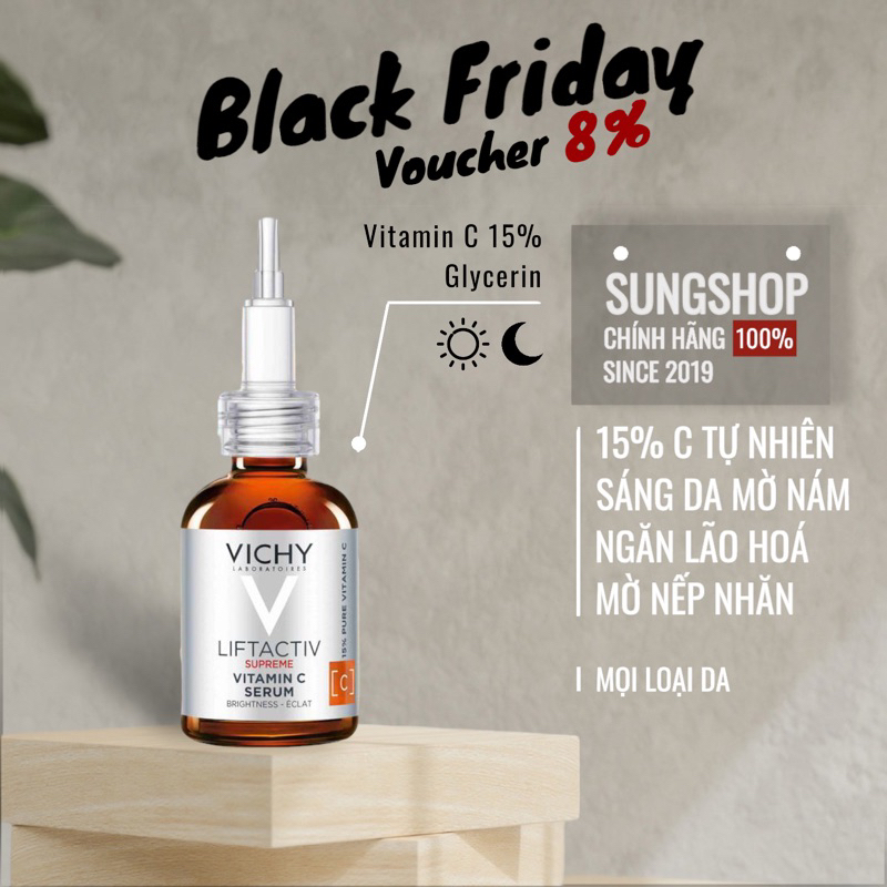 SERUM VITAMIN C VICHY SÁNG DA NGĂN NGỪA LÃO HÓA 20ML