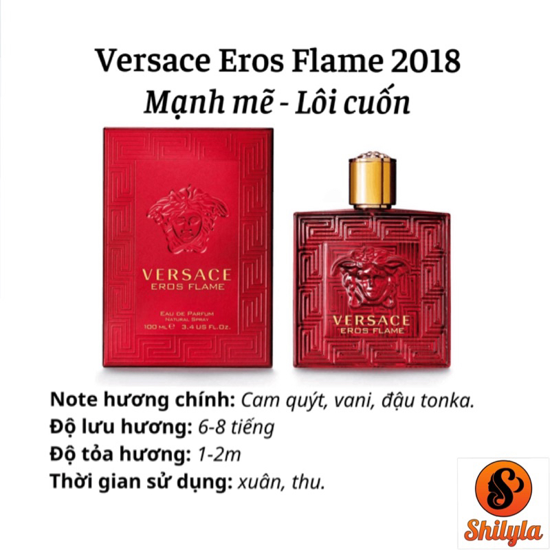 Versace Eros Flame - Nước Hoa Nam chiết 10ml Chính Hãng