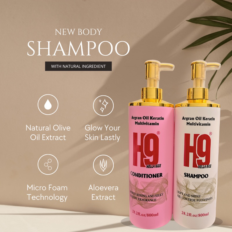 Combo bộ dầu gội H9 Hella nice  suôn mượt bóng khoẻ tạo độ phồng cho tóc, lưu hương lâu