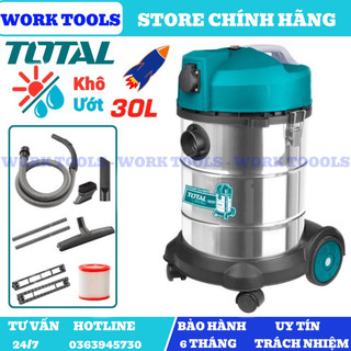 Total máy hút bụi 30l 1400w tvc14301