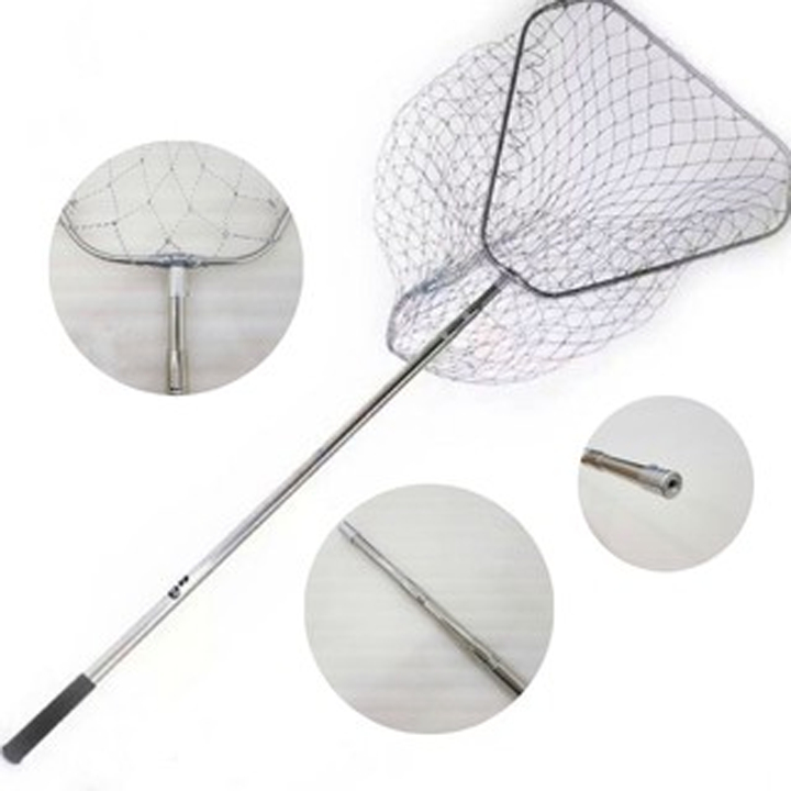 KhaLy Vợt Cá Inox, Vợt Cá Inox Vành Tam Giác Cao Cấp GC-18