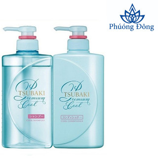 Bộ Gội, xả Sạch Dầu Mát Lạnh Tsubaki Premium Cool Set