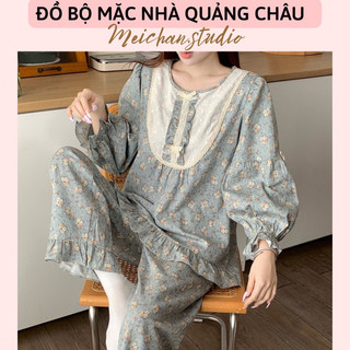 Đồ ngủ tiểu thư style hàn quốc - đồ bộ nữ mặc nhà công chúa ulzzang