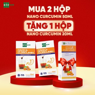  OICNew Nano Curcumin Dung dịch tinh chất Nghệ giảm đau Dạ dày, hành tá tràng, lọ 50ml