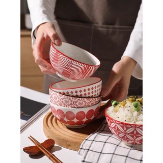 Set 5 chén cơm, set 5 bát cơm, bát cơm, chén cơm, set quà tặng, quà tân gia, quà tặng, chén sứ, bát