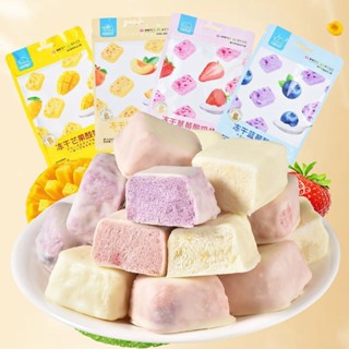 Sữa chua khô hoa quả sấy lạnh - Nhiều Vị: Dâu, Việt Quất, Đào, Sầu Riêng, Xoài, Mix Vị