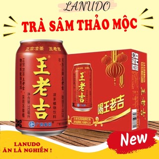 Trà sâm thảo mộc❤️Combo 24 lon Trà sâm Wanglaoji lon 310ml-Thức uống giải nhiệt tốt cho sức khóe