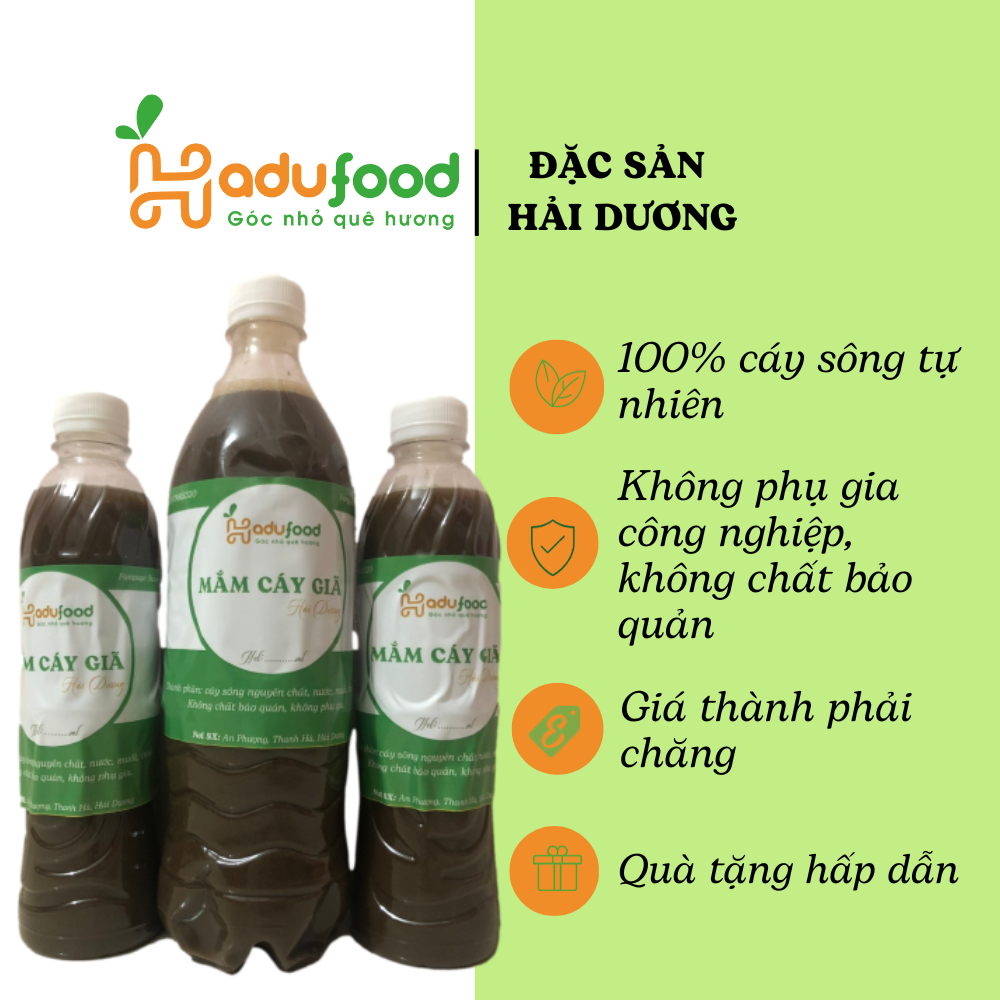 Mắm cáy giã tay Thanh Hà thơm ngon đặc gạch - HADUFOOD