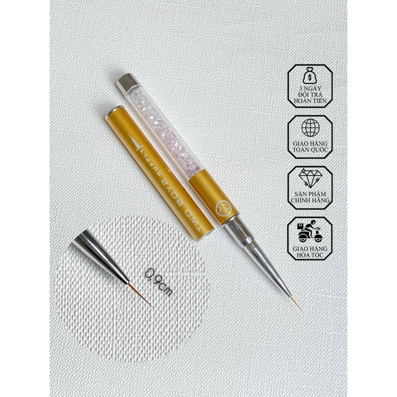 Cọ vẽ hoa văn ren Gel cọ kim cọ nét TWO BOYS TẶNG hủ bột 5in1 10g màu ngẫu nhiên