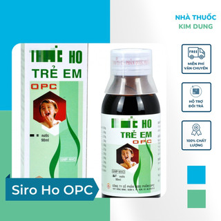 Siro ho opc giảm ho đau họng tiêu đờm cho trẻ em 90ml