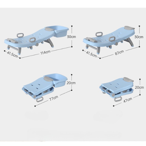 Ghế gội đầu cỡ lớn xếp gọn có tay vịn điều chỉnh, gấp gọn cho bé