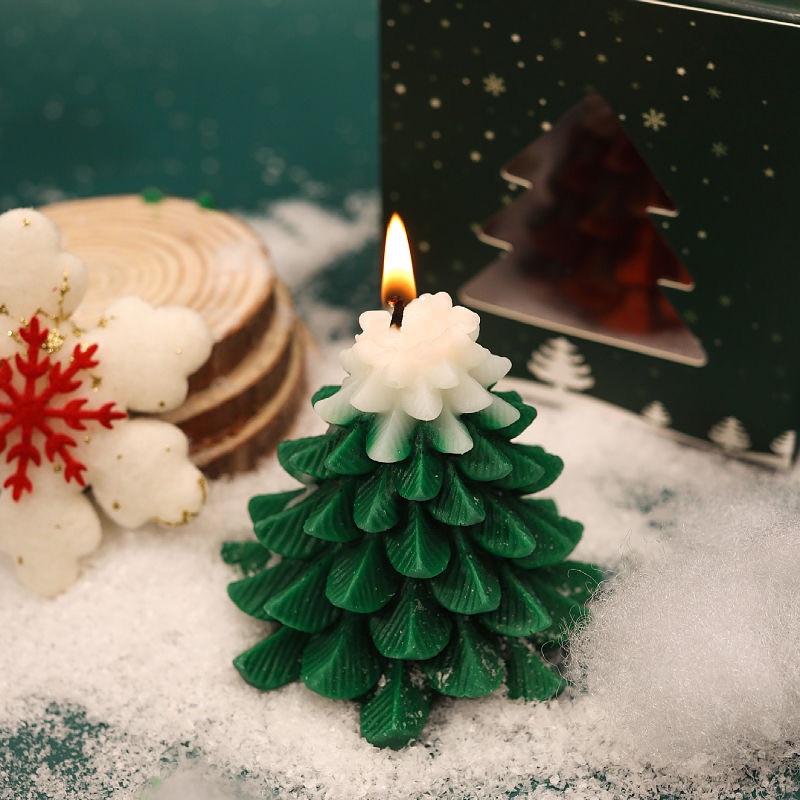 Nến hình cây thông Noel thơm tự nhiên dùng trang trí, decor phòng, chụp ảnh, quà tặng giáng sinh- by 11.11 Candle