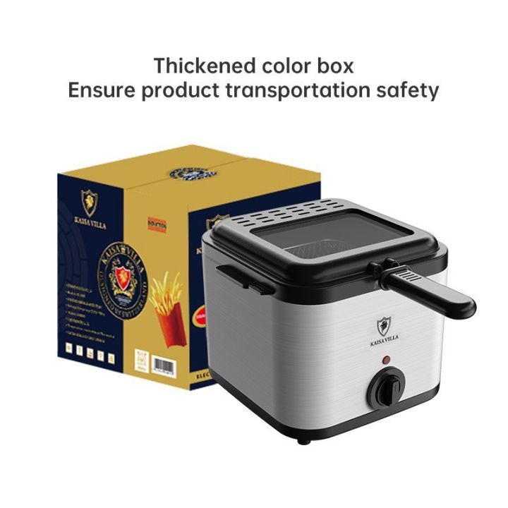 (GIÁ SẬP SÀN)Kaisa Vila nồi chiên ngập dầu mini người câm Nồi chiên điện cá viên 2.5l Nồi chiên ngập dầu