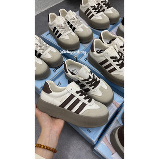 Giày thể thao 3 vạch đế nâu