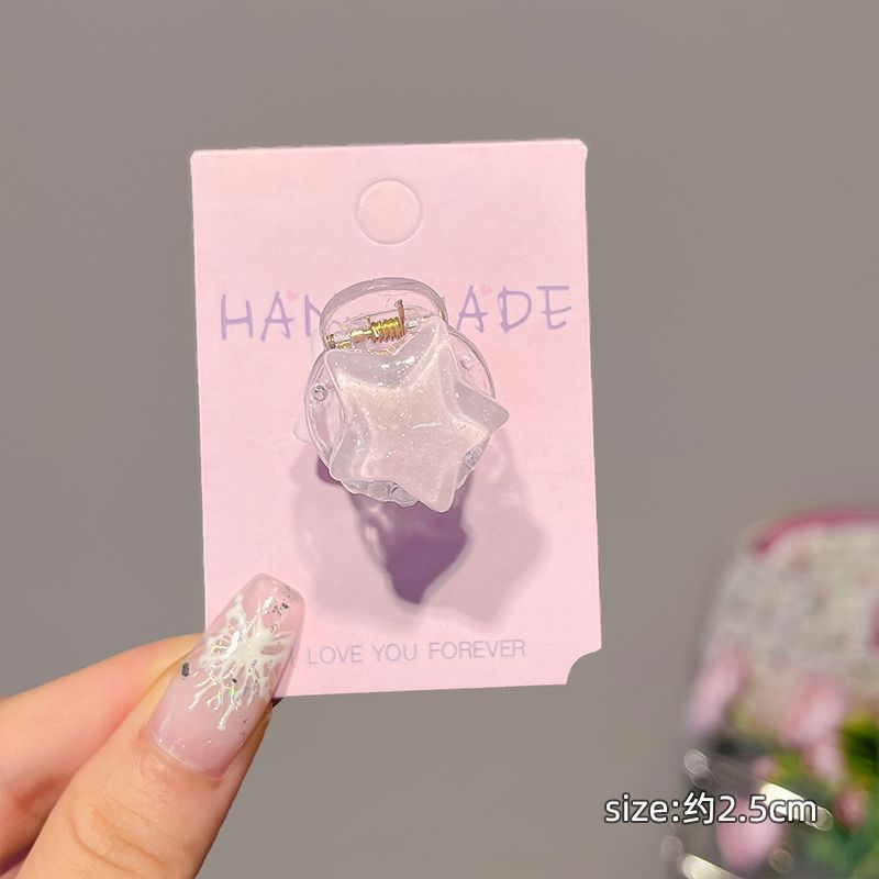 Kẹp Tóc Mái Hình Ngôi Sao Đám Mây Hồng Dễ Thương Cho Bé Gái