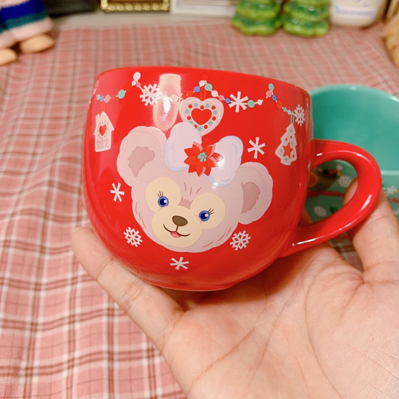 Ly cốc gấu duffy noel giáng sinh chính hãng disney gốm sứ hoạt hình dễ thương