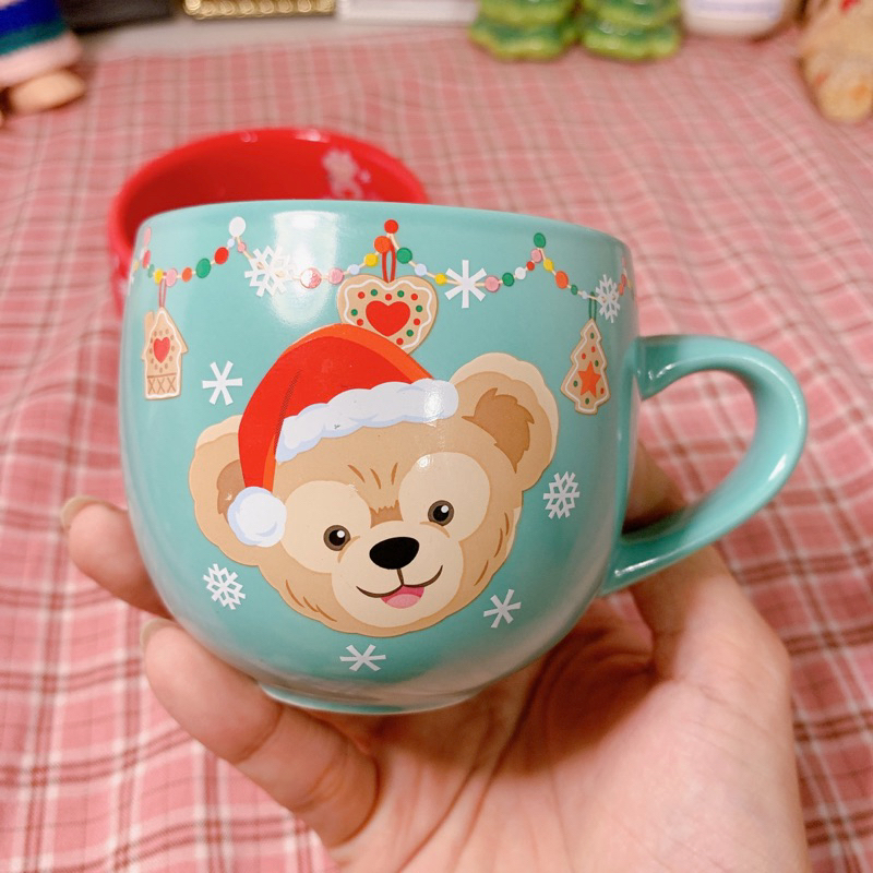 Ly cốc gấu duffy noel giáng sinh chính hãng disney gốm sứ hoạt hình dễ thương