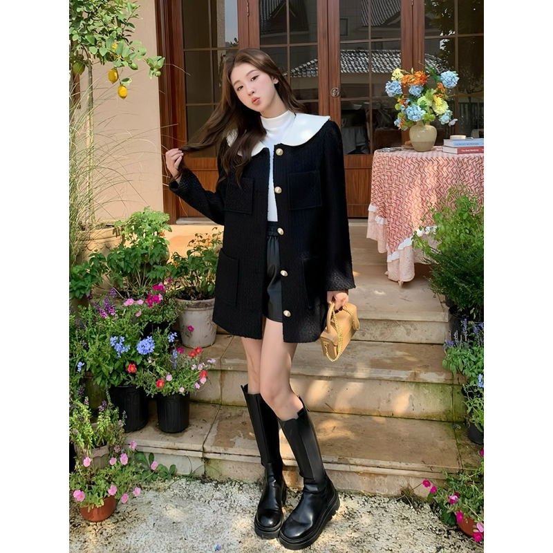 ÁO VÁY KHOÁC DẠ TWEED TIỂU THƯ