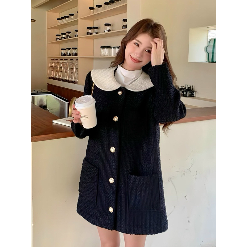 ÁO VÁY KHOÁC DẠ TWEED TIỂU THƯ