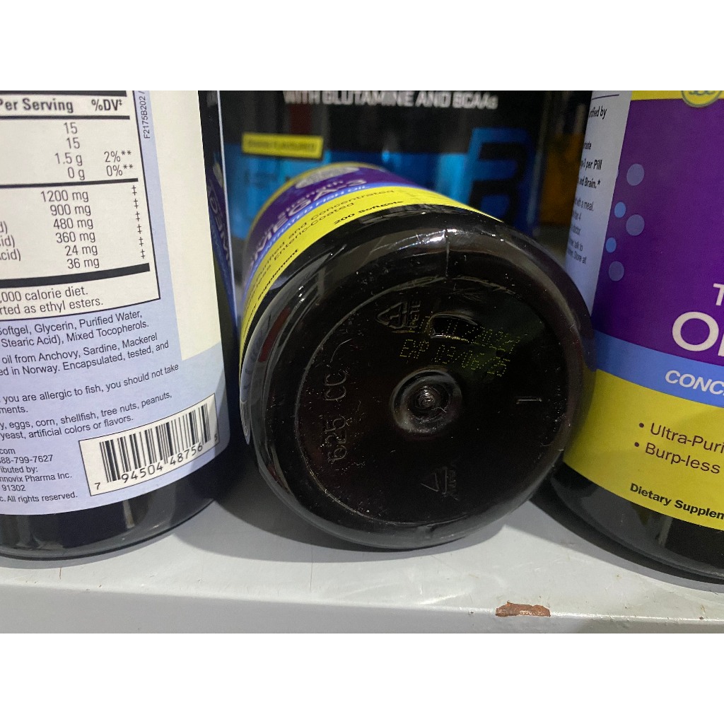 Viên uống dầu cá Triple Strength OMEGA-3 200 viên hàm lượng EPA, DHA cao hỗ trợ sáng mắt bổ não từ hãng INNOVIXLABS