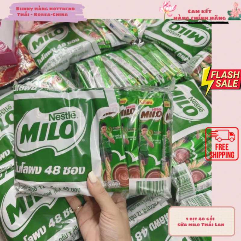 Bịt 48 gói sữa Milo Thái Lan