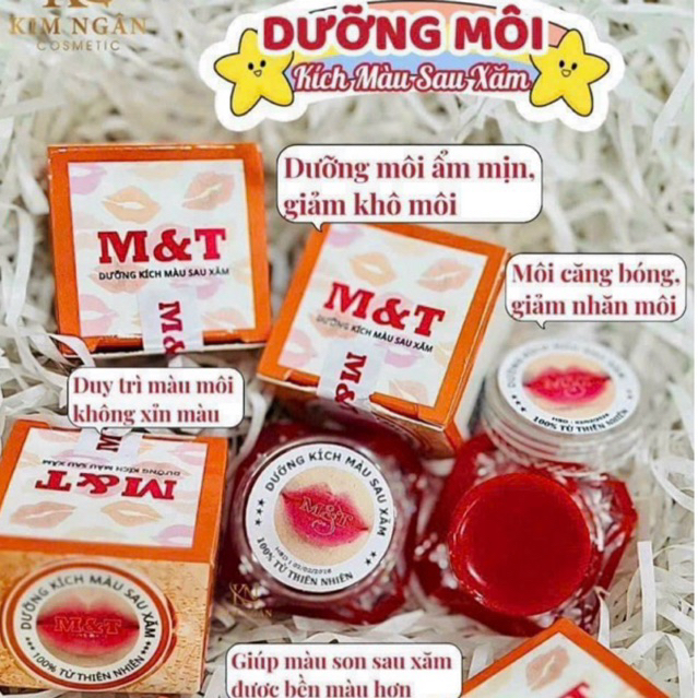 Dưỡng hồng môi collagen MT kích màu môi sau sâm