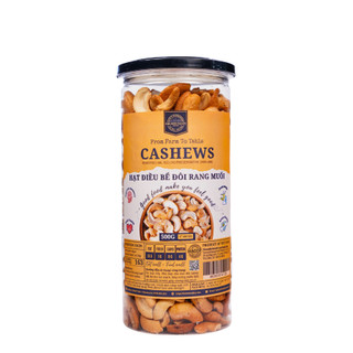 Điều Bề Đôi Rang Muối-SALTED HALVES CASHEW The Nuts Valley