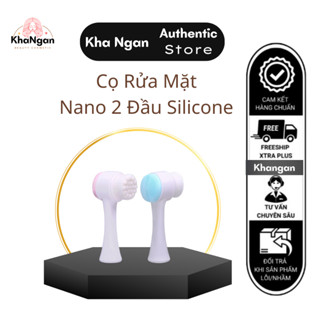 Cọ rửa mặt nano 2 đầu silicone