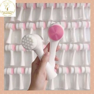 Cọ rửa mặt nano 2 đầu silicone