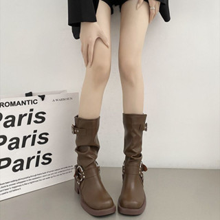 [Freeship] [Ảnh Thật] Giày Bốt Cao Bồi Bốt Martin Cổ Cao Cá Tính Cool Ngầu Hot Trend 2024 - CV22