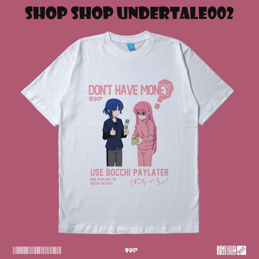 Áo Thun Tay Ngắn H3 Bocchi The Rock Anime Mới