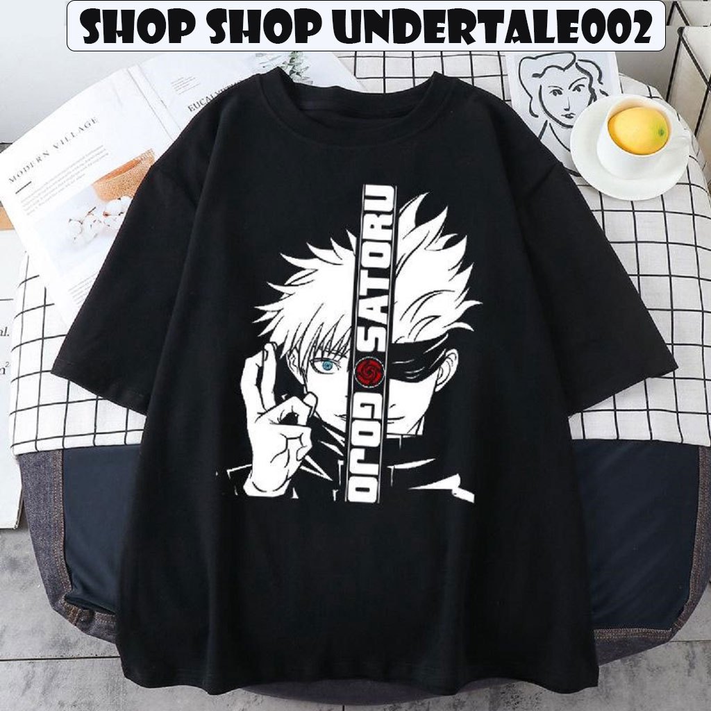 Áo Thun GOJO SATORU, Áo Anime hình in sắc nét cực ngầu, Chất liệu cotton co dãn 4 chiều