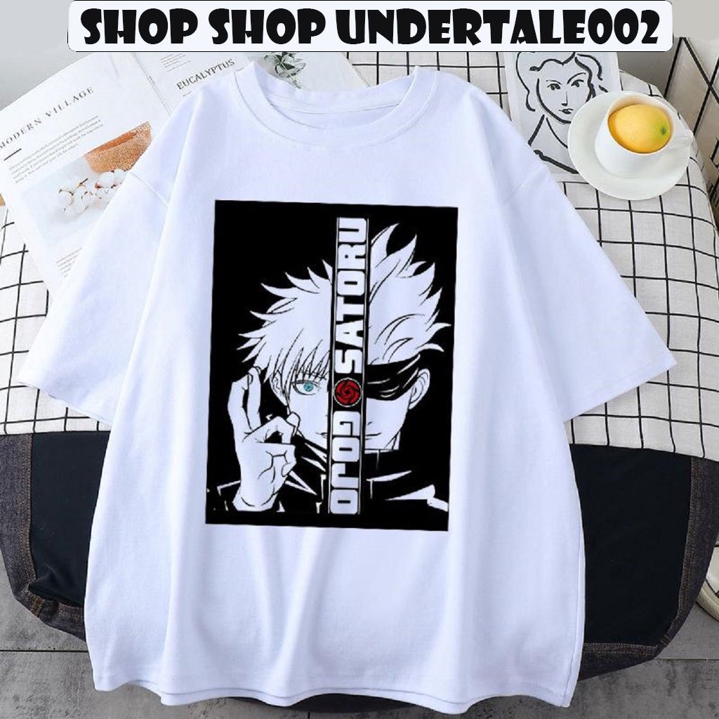 Áo Thun GOJO SATORU, Áo Anime hình in sắc nét cực ngầu, Chất liệu cotton co dãn 4 chiều