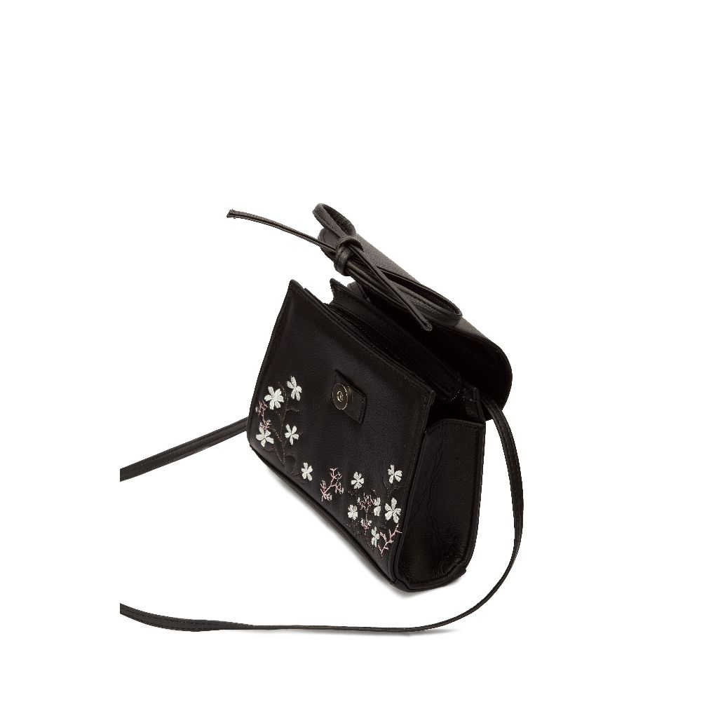 Túi da đeo chéo thắt nơ Ribbon Darling size M Ngaos