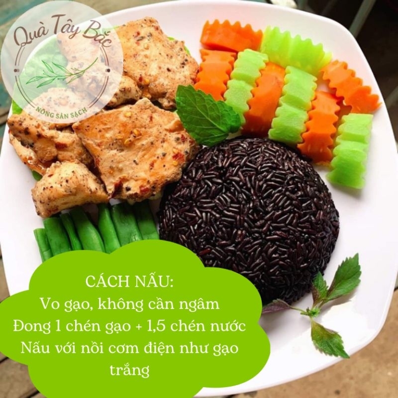 Gạo lứt đen dẻo Điện Biên (ship rẻ) loại đặc biệt Thơm Ngon | BigBuy360 - bigbuy360.vn