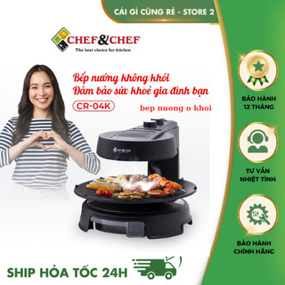 Bếp điện nướng chef&chef bbq không khói hàn quốc- bảo hành 12 tháng