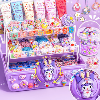 Bộ kem keo dán thẻ Goo làm handmade, DIY tặng kèm charm, sticker, móc khoá, kẹp tóc
