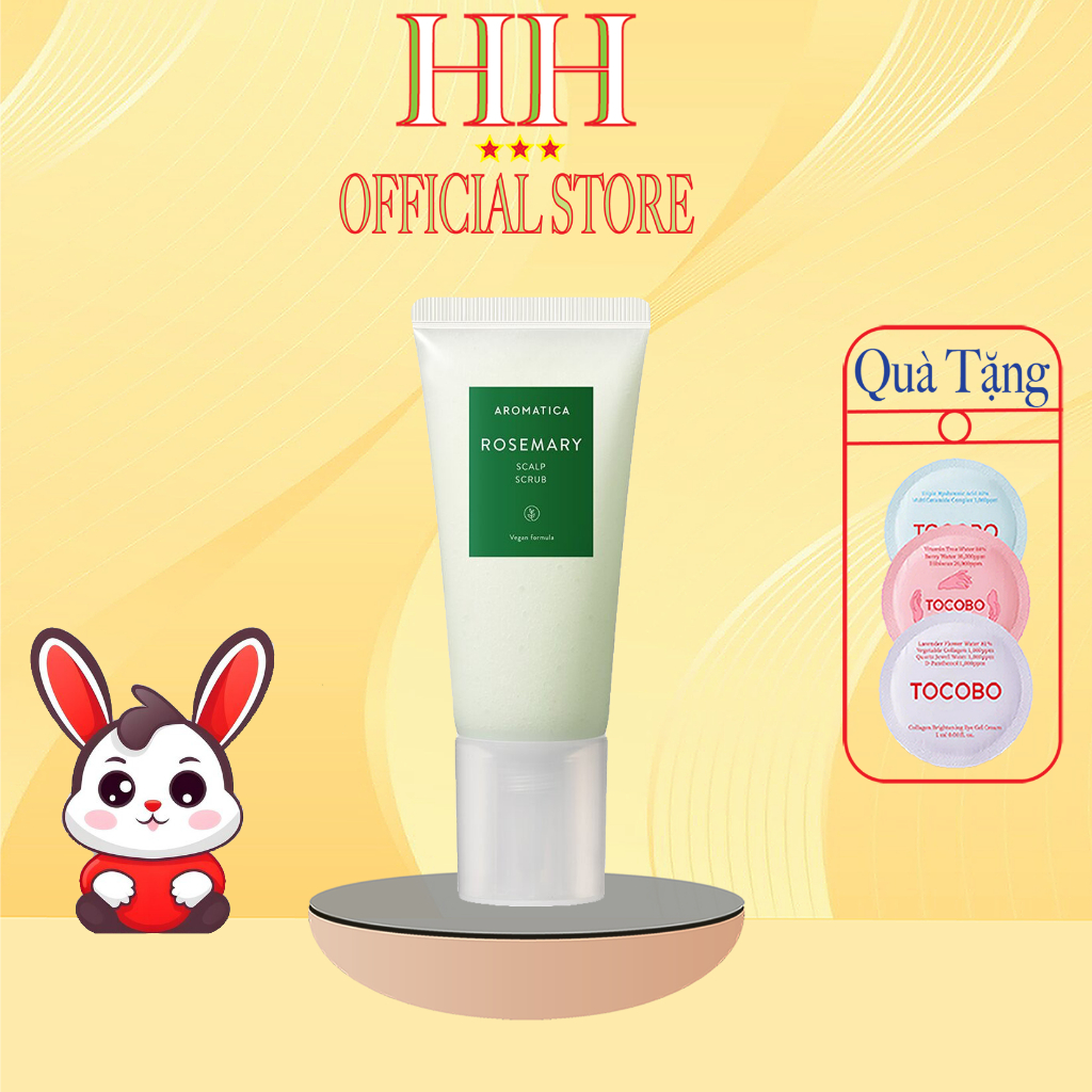 Làm sạch sâu, loại bỏ gàu và tẩy da chết cho da đầu Aromatica Rosemary Scalp Scrub 165g