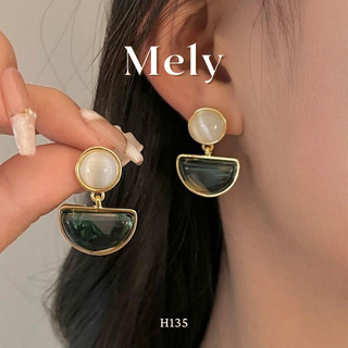 Bông tai Hàn quốc phong cách cổ điển sang trọng mạ vàng - Mely H88