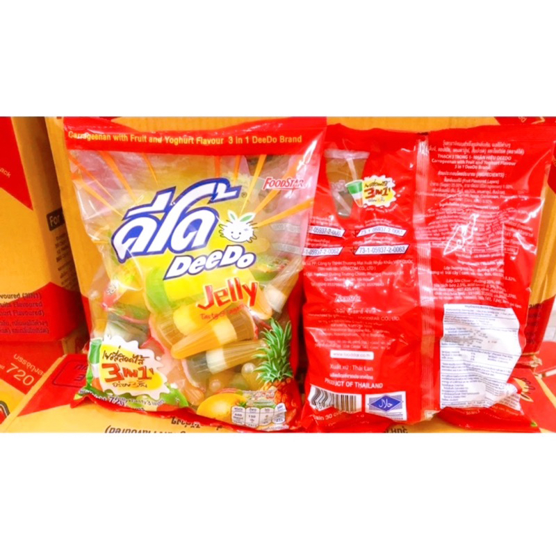 Thạch trái cây Deedo 3 lớp Thái Lan 720g