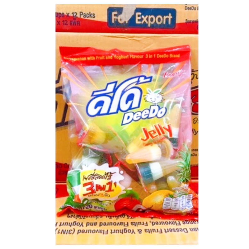 Thạch trái cây Deedo 3 lớp Thái Lan 720g